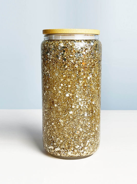 Verre Glitter Champagne