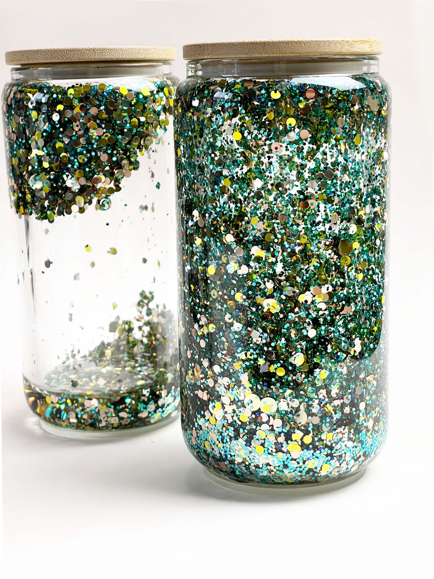 Verre Glitter Golden Jade