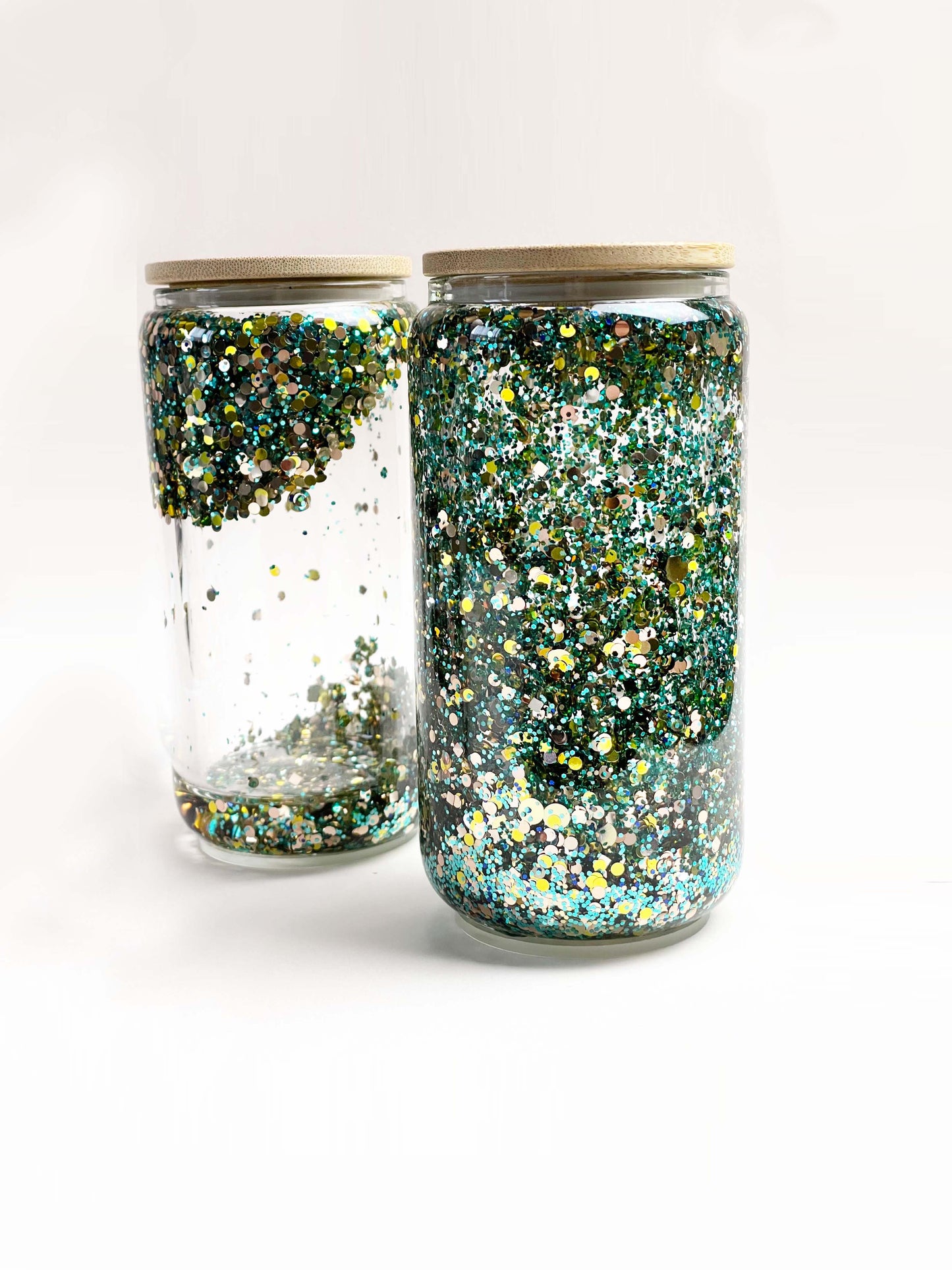 Verre Glitter Golden Jade