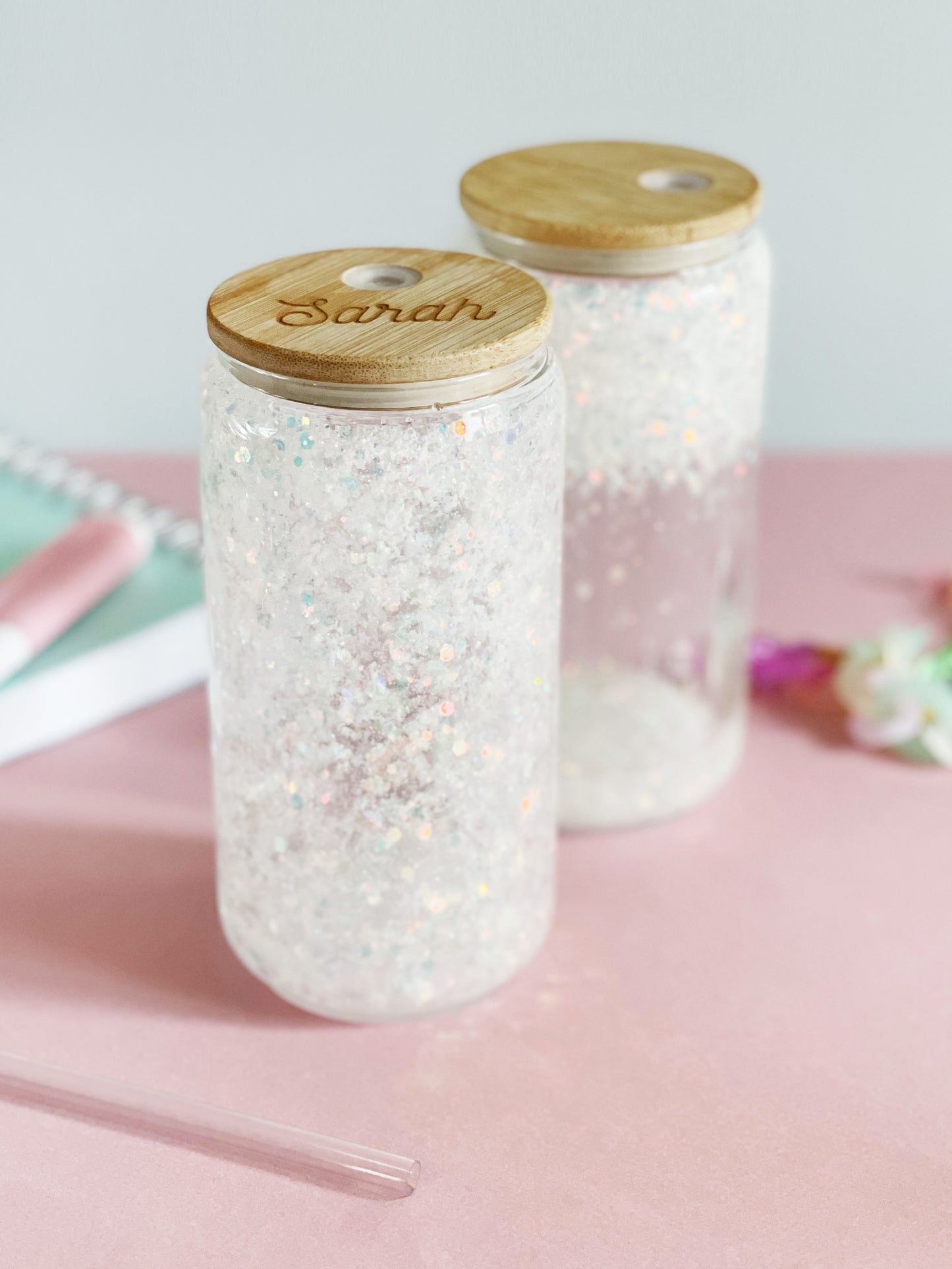 Verre Glitter Opale